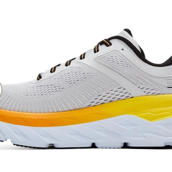 Hoka One One NIB Men's Bondi 7 - Nimbus Cloud/ Radiant Yellow. Size 9DS-078